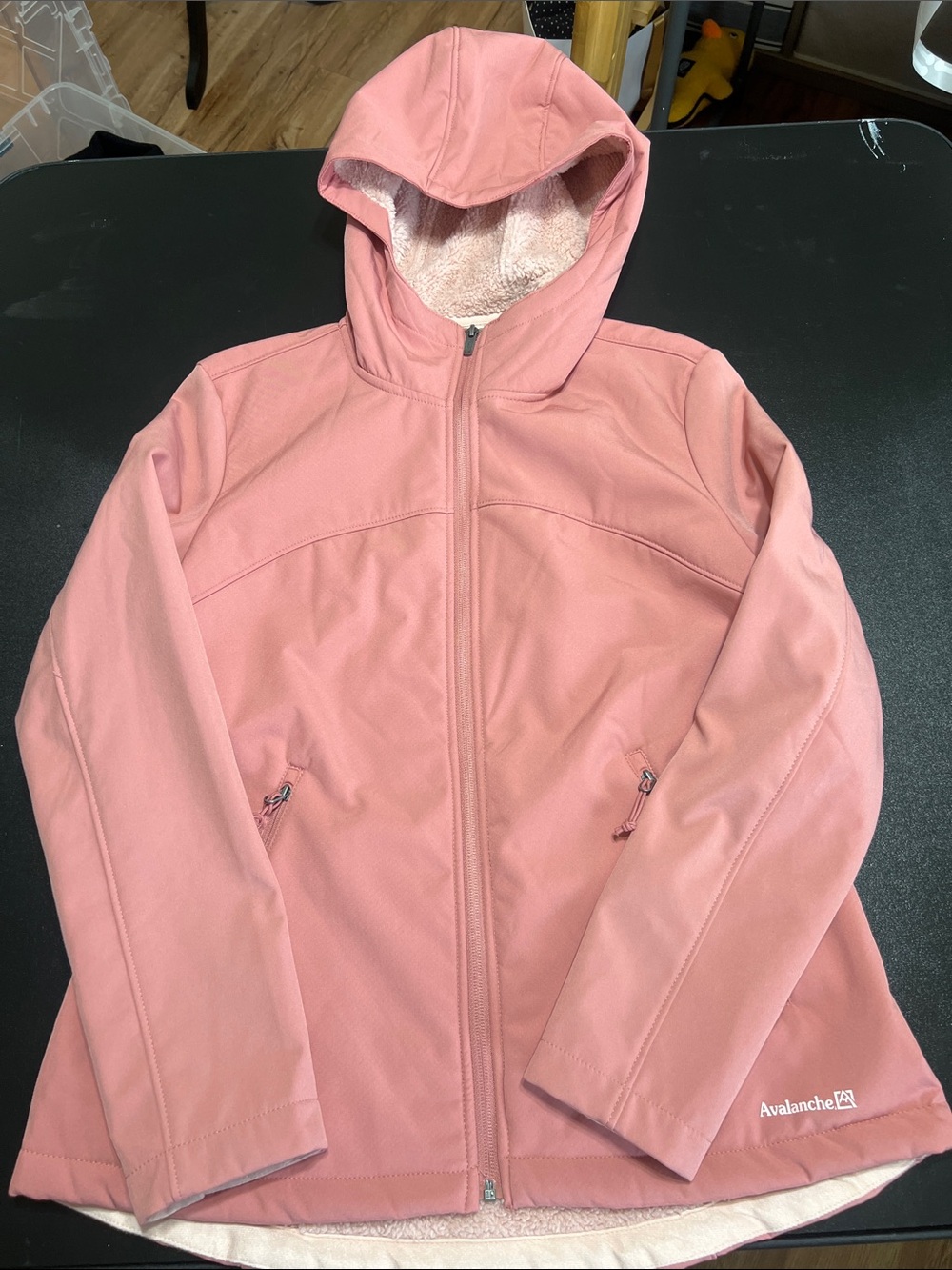 Avalanche Dusty Pink Hooded Softshell Ski Jacket